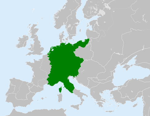 神聖ローマ帝国の領域(1190年ごろ)